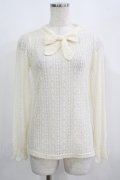 F&A / 総レースボウタイトップス Free OFFWHITE H-25-08-03-059-LO-TO-NS-ZH