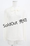 F&A / 総レースボウタイトップス Free OFFWHITE H-25-08-03-059-LO-TO-NS-ZH