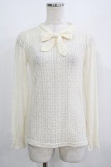 F&A / 総レースボウタイトップス Free OFFWHITE H-25-08-03-059-LO-TO-NS-ZH