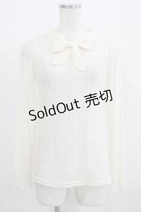 F&A / 総レースボウタイトップス Free OFFWHITE H-25-08-03-059-LO-TO-NS-ZH