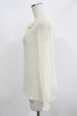 画像2: F&A / 総レースボウタイトップス Free OFFWHITE H-25-08-03-059-LO-TO-NS-ZH