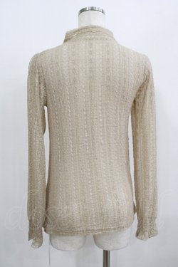 画像3: F&A / 総レースボウタイトップス Free BEIGE H-25-08-03-060-LO-TO-NS-ZH
