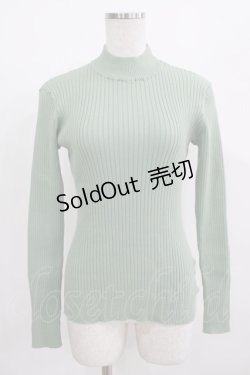 画像1: F&A / バックリボンリブニットプルオーバー Free MINT H-25-08-03-063-LO-TO-NS-ZH