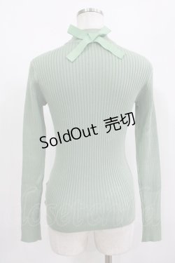 画像3: F&A / バックリボンリブニットプルオーバー Free MINT H-25-08-03-063-LO-TO-NS-ZH