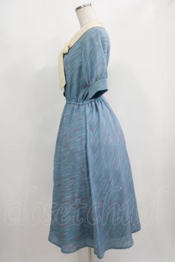 画像2: Fi.n.t / Reinetteストライプボウタイワンピース Free L/BLUE×WH H-25-08-03-005-CA-OP-NS-ZH