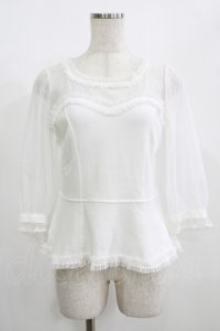 Angelic Pretty / Pure Ladyカットソー F 白 H-25-08-03-067-AP-TO-NS-ZH