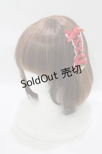 LIZ LISA / レースアップリボンクリップ  レッド H-25-08-03-081-LO-AC-NS-ZH