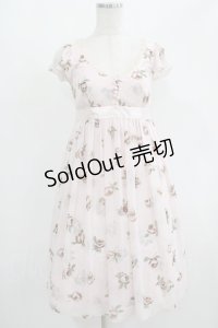 JESUS DIAMANTE / 新お嫁ワンピース 38 バルドー薔薇・ピンク H-25-08-03-007-JE-OP-YZ-ZH