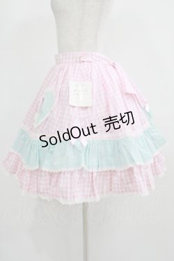 画像2: Angelic Pretty / ギンガムシャーベットスカート Free ピンク H-25-08-03-010-AP-SK-NS-ZH