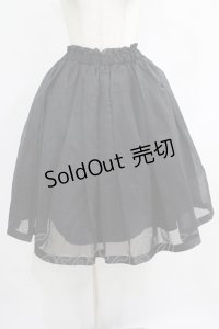 F i.n.t / グログランリボンシアースカート Free ブラック H-25-08-03-011-CA-SK-NS-ZH