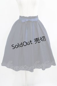 F&A / グログランリボンギャザースカート Free NAVY H-25-08-03-012-LO-SK-NS-ZH