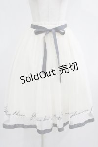 Fi.n.t / ロゴ刺繍チュールスカート Free OFF×GY H-25-08-03-014-CA-SK-NS-ZH