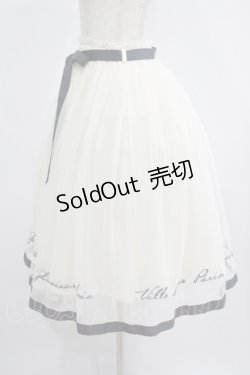 画像2: Fi.n.t / ロゴ刺繍チュールスカート Free OFF×GY H-25-08-03-014-CA-SK-NS-ZH