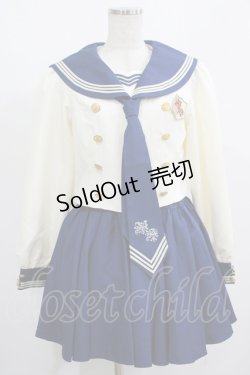 画像1: milky ange / オリジナル制服　美岬 Free Navy×Cream H-25-08-03-017-EL-OP-NS-ZH
