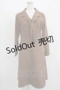 an another angelus / 開衿タイセミフレアーワンピース Free D.BEIGE H-25-08-03-020-CA-OP-NS-ZH