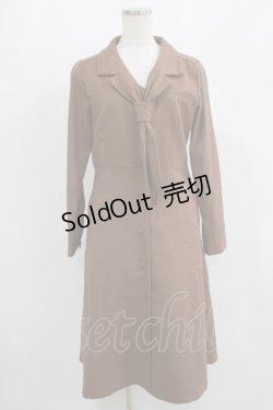 画像1: an another angelus / 開衿タイセミフレアーワンピース Free D.BEIGE H-25-08-03-020-CA-OP-NS-ZH