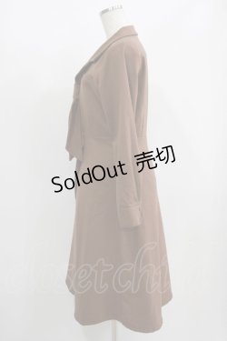 画像2: an another angelus / 開衿タイセミフレアーワンピース Free D.BEIGE H-25-08-03-020-CA-OP-NS-ZH