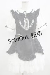 LIZ LISA / ハートエプロンワンピース Free ブラック H-25-08-03-021-LO-OP-NS-ZH