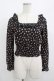 画像1: MILK / nightie tops  ブラックフラワー H-25-08-04-024-ML-TO-KB-ZH (1)