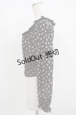 画像2: MILK / nightie tops  ブラックフラワー H-25-08-04-024-ML-TO-KB-ZH
