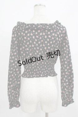 画像3: MILK / nightie tops  ブラックフラワー H-25-08-04-024-ML-TO-KB-ZH