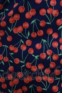 画像4: Jane Marple Dans Le Salon / Falling cherriesパフィーブラウス  navy H-25-08-04-025-JM-BL-KB-ZH