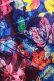 画像4: NieR Clothing / 総柄ZIP半袖パーカー  青 H-25-08-04-030-PU-TO-KB-ZH (4)