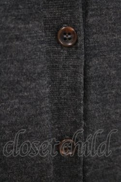 画像4: Jane Marple / クラウン刺繍のレイヤード風カーディガン  グレー H-25-08-04-037-JM-TO-KB-ZH