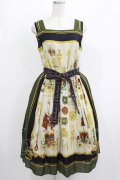 Jane Marple / Royal Paradeスクエアドレス  カーキ H-25-08-04-005-JM-OP-KB-ZH