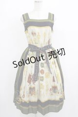 Jane Marple / Royal Paradeスクエアドレス  カーキ H-25-08-04-005-JM-OP-KB-ZH