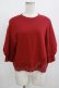 画像1: Jane Marple Dans Le Salon / Half puffy sleeve sweatshirt  ワイン H-25-08-04-044-JM-TO-KB-ZH (1)