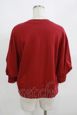 画像3: Jane Marple Dans Le Salon / Half puffy sleeve sweatshirt  ワイン H-25-08-04-044-JM-TO-KB-ZH