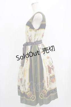画像2: Jane Marple / Royal Paradeスクエアドレス  カーキ H-25-08-04-005-JM-OP-KB-ZH