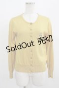 Jane Marple / クラウンEmbカーディガン  マスタード H-26-01-09-035-JM-TO-KB-ZH
