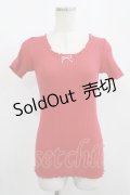 Katie / UNDER PRETTIES frill tee  レッド H-25-08-04-049-LO-TO-KB-ZH