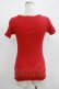 画像3: Katie / UNDER PRETTIES frill tee  レッド H-25-08-04-049-LO-TO-KB-ZH (3)