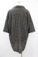 画像2: MiDiom / Check Open Collar Shirt  ブラック H-25-08-04-1036-PU-BL-KB-ZH (2)