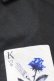 画像3: KINGLYMASK / トランプ総柄半袖カットソーシャツ  黒 H-25-08-04-1037-PU-BL-KB-ZH (3)