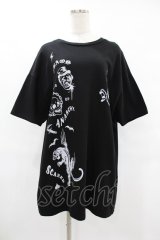 Candy Stripper / ANARCHYプリントTee  黒 H-25-08-04-1039-PU-TO-KB-ZH