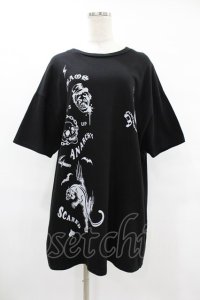 Candy Stripper / ANARCHYプリントTee  黒 H-25-08-04-1039-PU-TO-KB-ZH