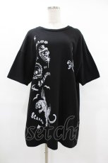 画像1: Candy Stripper / ANARCHYプリントTee  黒 H-25-08-04-1039-PU-TO-KB-ZT491 (1)