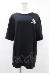Candy Stripper / C.N.D RECORDS TEE 4 ブラック H-25-08-04-1040-PU-TO-KB-ZH