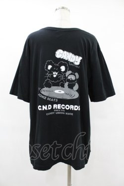 画像2: Candy Stripper / C.N.D RECORDS TEE 4 ブラック H-25-08-04-1040-PU-TO-KB-ZH