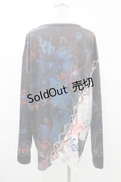 画像2: NieR Clothing / 総柄プリントロンT   H-25-08-04-1042-PU-TO-KB-ZH