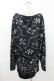画像2: NieR Clothing / 総柄プリントカットソー F 黒 H-25-08-04-1043-PU-TO-KB-ZH (2)