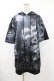 画像1: NieR Clothing / 総柄半袖プルパーカー  グレー H-25-08-04-1046-PU-TO-KB-ZH (1)