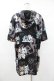 画像2: NieR Clothing / 総柄半袖プルパーカー  黒 H-25-08-04-1047-PU-TO-KB-ZH (2)