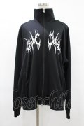 KRY CLOTHING / プリントZIPジャージ  黒 H-25-08-04-1048-EL-TO-KB-ZH