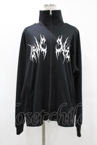 KRY CLOTHING / プリントZIPジャージ  黒 H-25-08-04-1048-EL-TO-KB-ZH