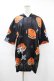 画像1: NieR Clothing / 総柄ZIP半袖パーカー  黒 H-25-08-04-1050-PU-TO-KB-ZH (1)